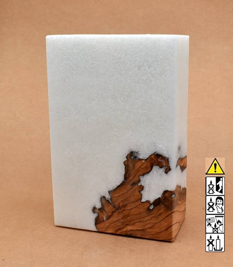 Hochzeitskerze, Kerze mit Holzeinsatz, Teelicht rund, Stearin, im Kerzen online Shop für Hochzeiten bestellen, günstig kaufen.