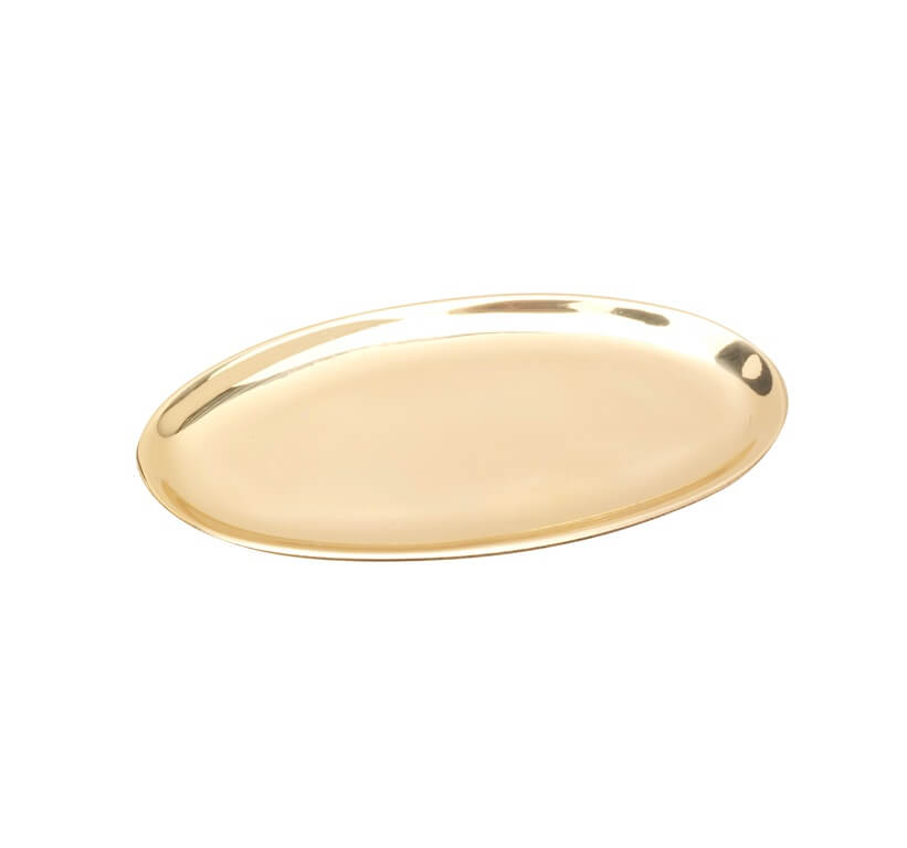 Kerzenteller Oval goldoptik poliert 12x6 Kerzenteller/ Kerzenständer oval goldoptik poliert, 12 x 6 cm, in unerem online Shop kaufen