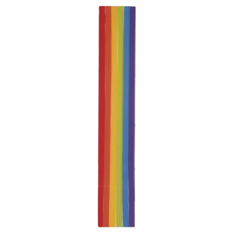 Verzierwachs Rundstreifen 2 mm Regenbogen (20 Stück L=230 mm) Basteln mit Verzierwachs Rundstreifen 2 mm Regenbogen (20 Stück L=230 mm)