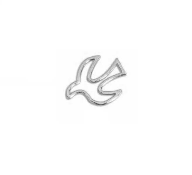 Verzierornament Verzierwachs Taube Umrandung Silber 42 x 32 mm Verzierornament Verzierwachs online bestellen Taube Umrandung Silber 42 x 32 mm