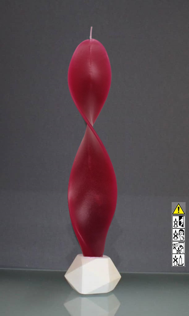 Engelskerzen 8 x 32 cm in der Farbe rot - pink mit Geschenkverpackung Engelskerzen 8 x 32 cm in der Farbe rot - pink mit Geschenkverpackung