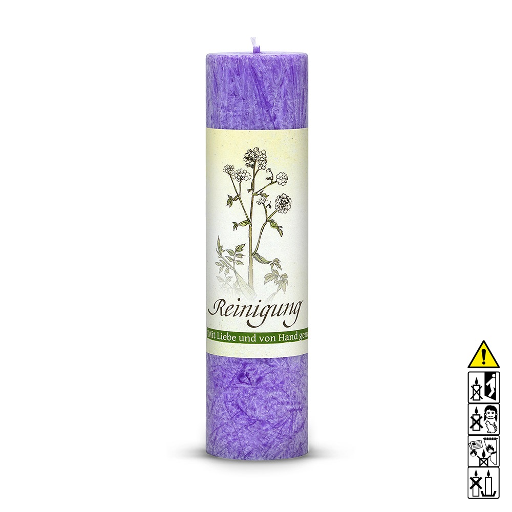 Allgäuer Heilkräuterkerze Lebensthemen - Reinigung in flieder / violett kaufen Allgäuer Heilkräuterkerze Lebensthemen - Reinigung in flieder / violett kaufen
