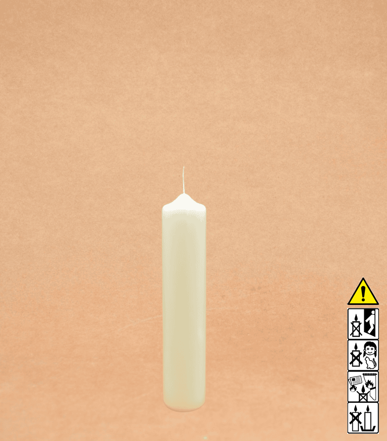 Kerzenrohling Altarkerze Spitzkopfkerze 250 x 50 mm ceresin