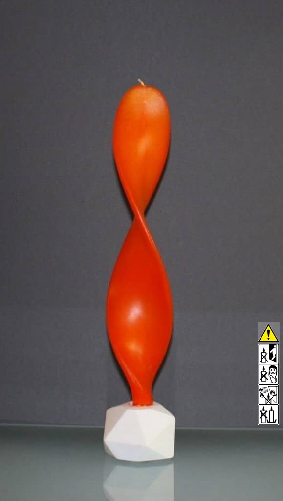 Engelskerzen 8 x 32 cm in der Farbe gelb - orange mit Geschenkverpackung Engelskerzen 8 x 32 cm in der Farbe gelb - orange mit Geschenkverpackung
