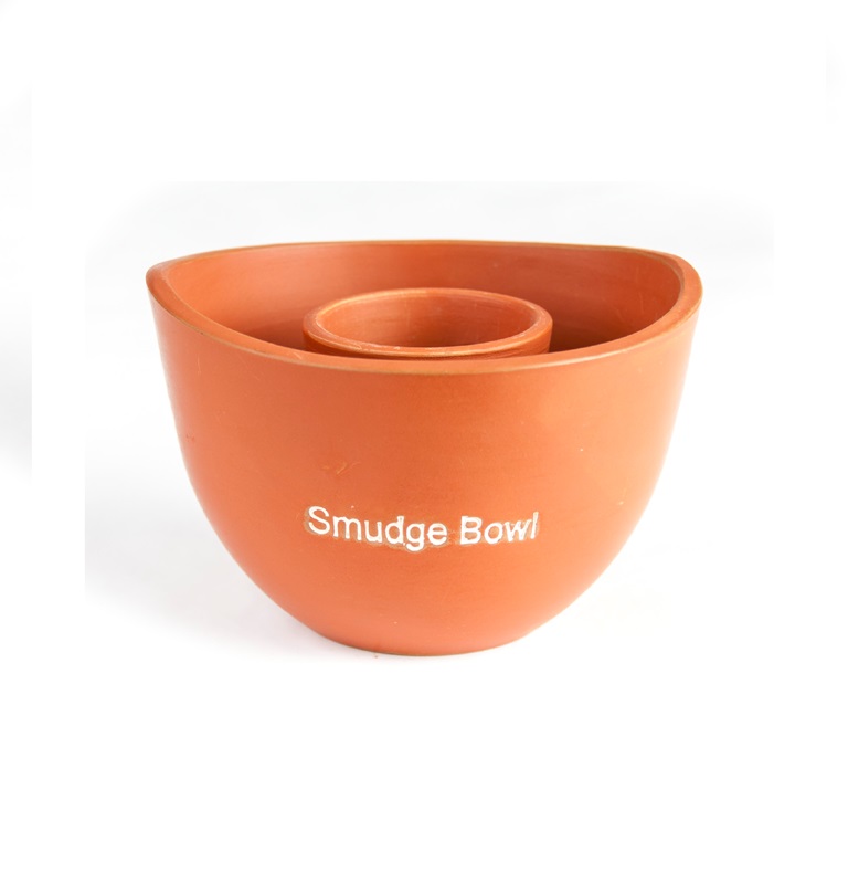 Räuchern mit Smudge Bowl, terracotta