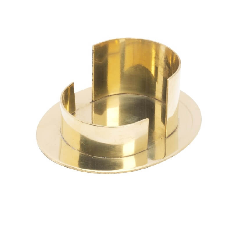 Kerzenteller / Kerzenhalter oval 7 x 5 cm gold Hochwertiger Kerzenteller / Kerzenhalter oval Innen = 7 x 5 cm goldoptik poliert im Onlineshop