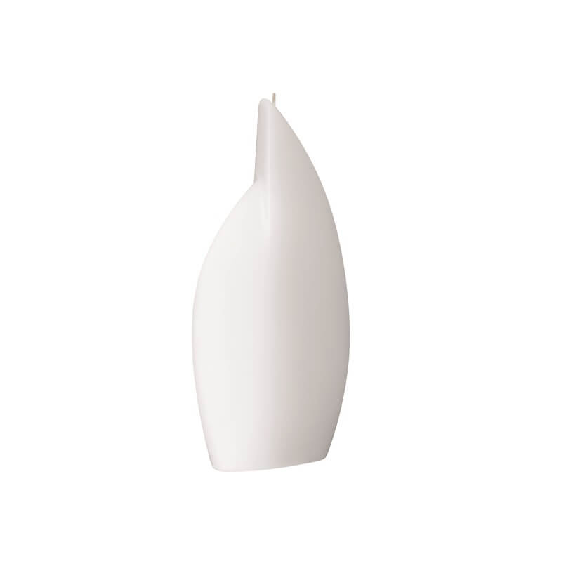 Mit hochwertigen Kerzenrohling Flamme klein 250 x 105 x 40 mm getaucht weiß bastelt macht Freude.