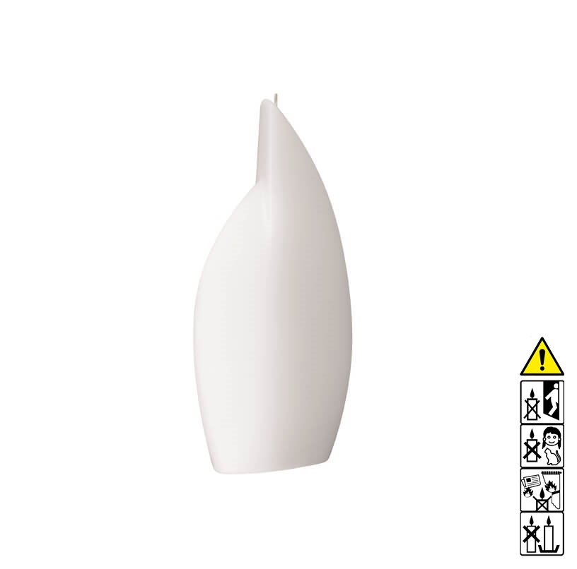 Kerzenrohling Flamme klein 250 x 105 x 40 mm getaucht weiß Mit hochwertigen Kerzenrohling Flamme klein 250 x 105 x 40 mm getaucht weiß bastelt macht Freude.