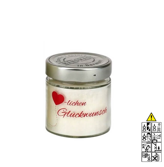 Hochwertige Duftkerze im Glas Herzlichen Gl?ckwunsch Schaumglas klein wechselnde D?fte Hochwertige Duftkerze von Candle Factory Herzlichen Gl?ckwunsch Schaumglas klein wechselnde D?fte g?nstig in Kerzen Online Shop kaufen. Duftkerzen im Glas. Geschenkidee Herzlichen Gl?ckwunsch Schaumglas klein wechselnde D?fte