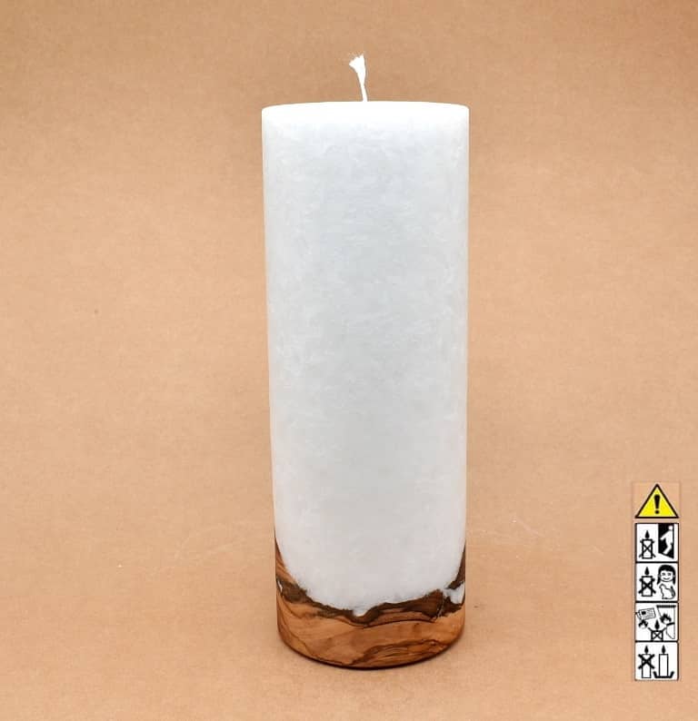 Hochzeitskerze, Kerze mit Holzeinsatz, Teelicht rund, Stearin, im Kerzen online Shop für Hochzeiten bestellen, günstig kaufen.