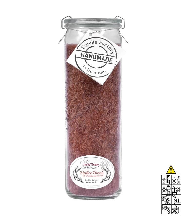 Hochwertige Duftkerze von Candle Factory Big Jumbo heißer Hirsch günstig in Kerzen Online Shop kaufen. Duftkerzen im Glas. Geschenkidee Big Jumbo heißer Hirsch 