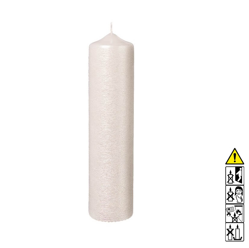 Kerzenrohling Spitzkopf 240 x 80 mm Perlmutt weiß Mit hochwertigen Kerzenrohling Spitzkopf 240 x 80 mm Perlmutt weiß bastelt macht Freude.