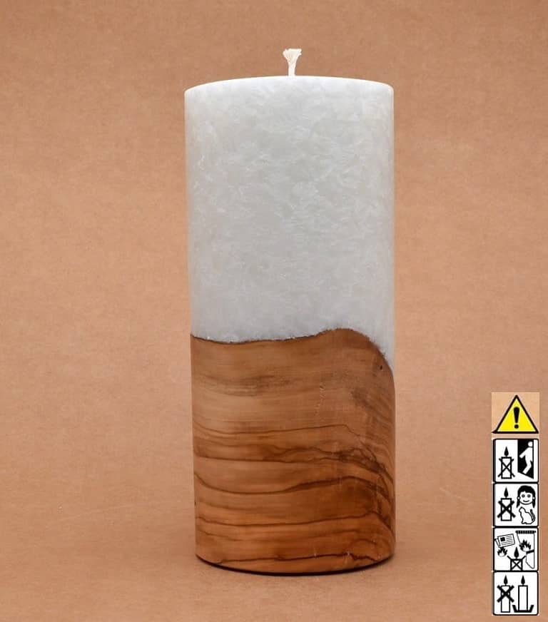 Kerze mit Holz, Teelicht, Unikat Holzkerze, Individuelle runde Hochzeitskerze mit Holz, Holzelementen Teelicht Hochzeitskerze, Kerze mit Holzeinsatz, Teelicht rund, Stearin, im Kerzen online Shop für Hochzeiten bestellen, günstig kaufen.