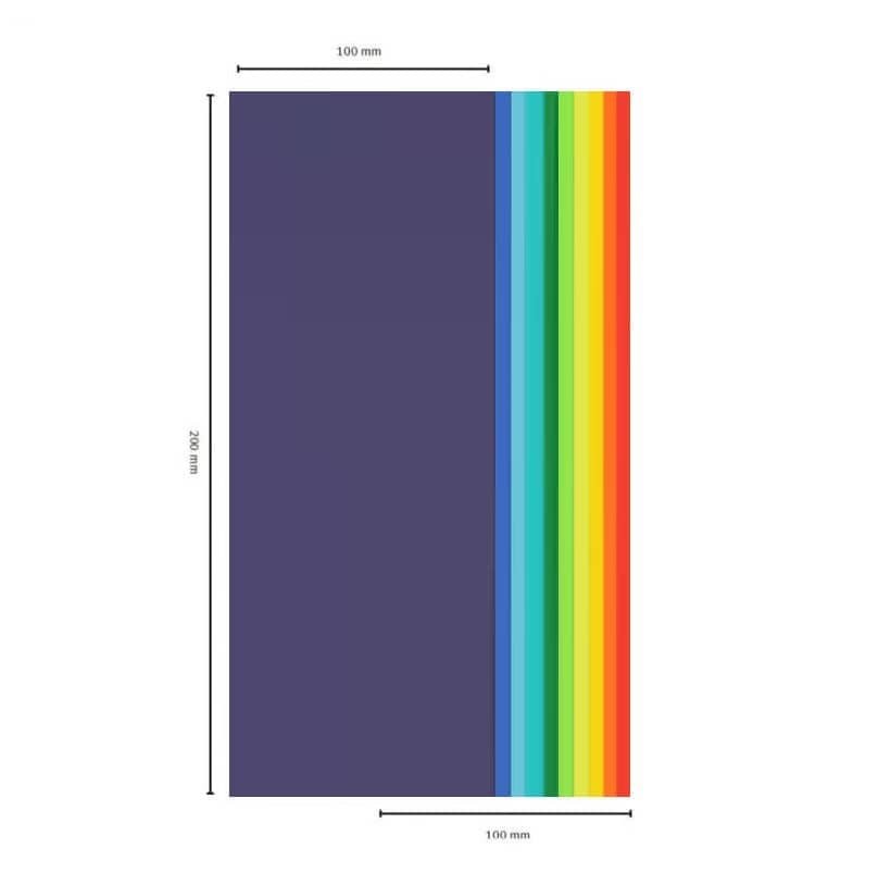 Basteln mit Wachsmotive, Verzierwachs und Verzierwachsplatten 10er Sortiment Regenbogen (verschiedene Farben)