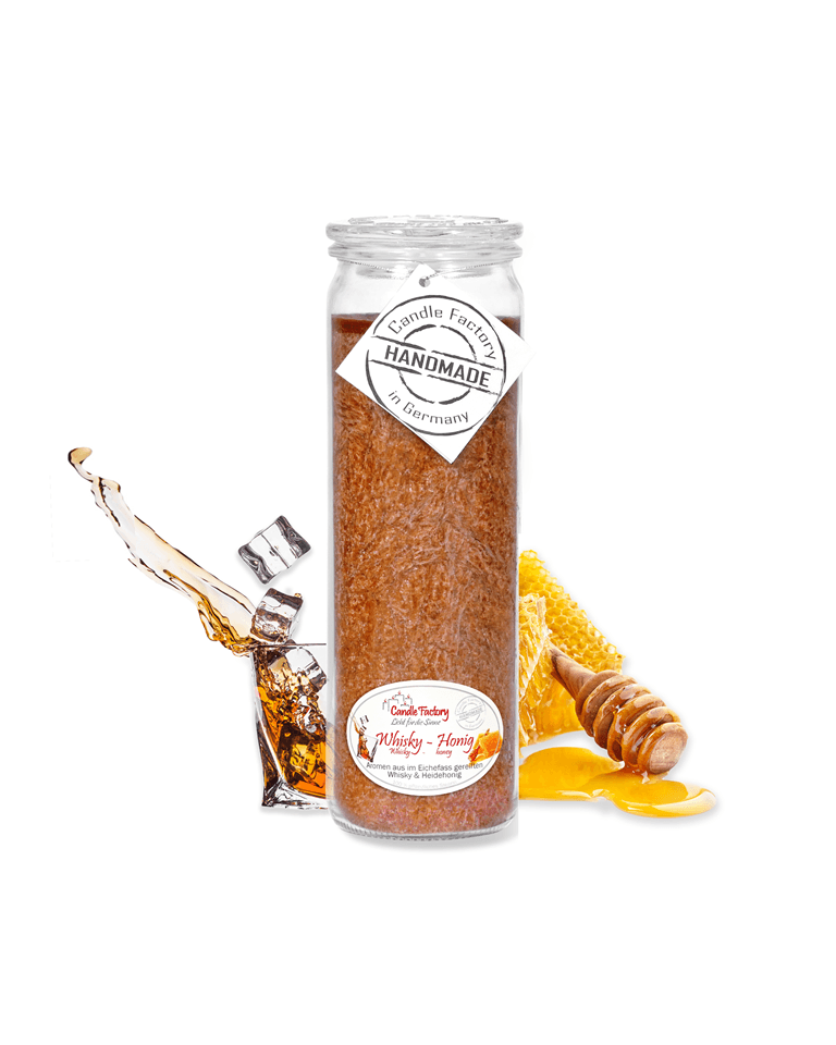Whiskey & Honig - Big Jumbo Duftkerze im Glas von Candle Factory