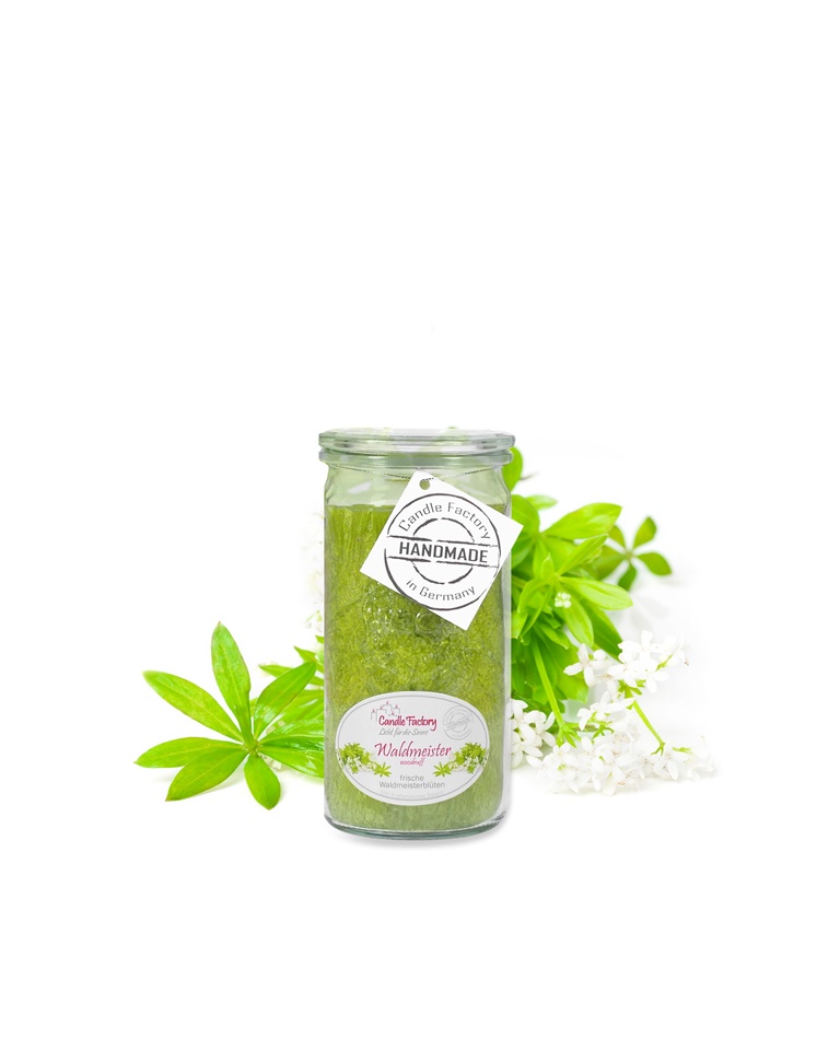 Waldmeister - Mini Jumbo hochwertige Duftkerze im Glas