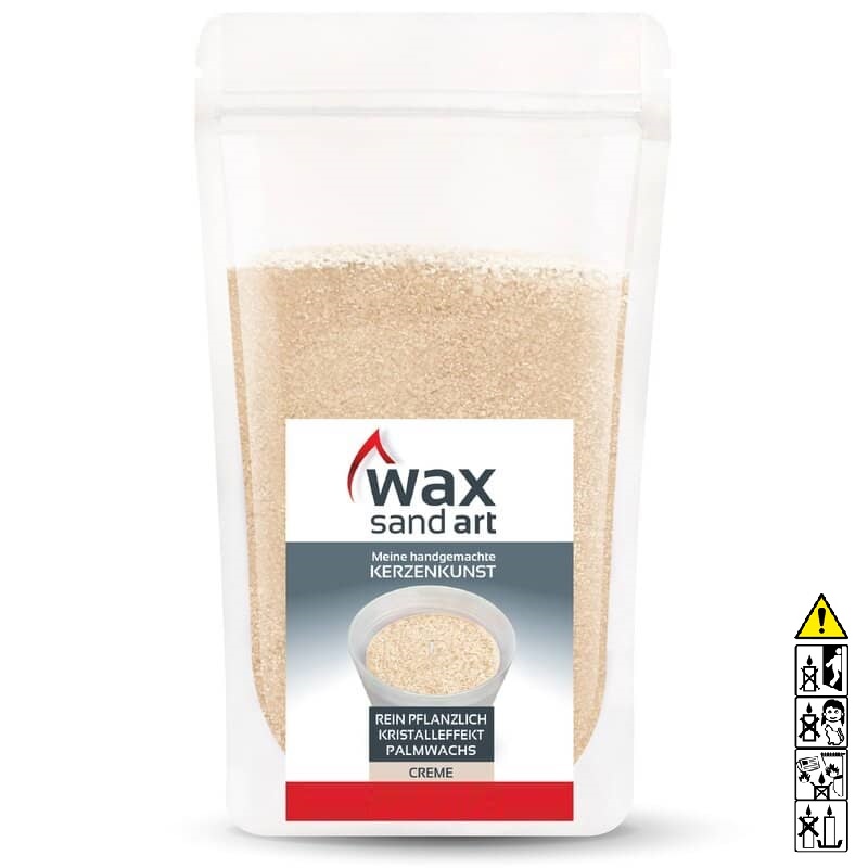 Kerzensand ohne Duft 500 gr. creme - inkl. 2 Holzdochte mit Halter Kerzen selbst machen mit Kerzensand ohne Duft 500 gr. creme - inkl. 2 Holzdochte mit Halter