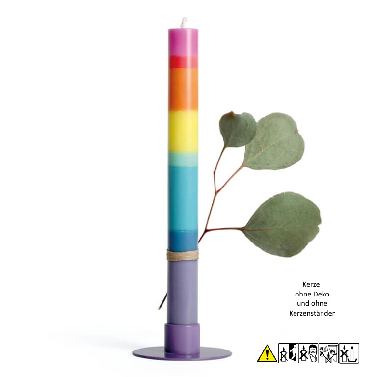 Bunte Stabkerze