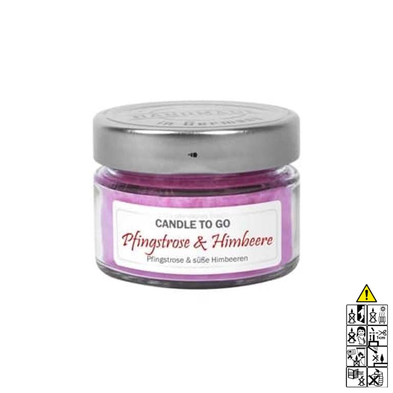 Hochwertige Duftkerze von Candle Factory Candle to Go Pfingstrose Himbeere g?nstig in Kerzen Online Shop kaufen. Duftkerzen im Glas. Geschenkidee Candle to Go Pfingstrose Himbeere