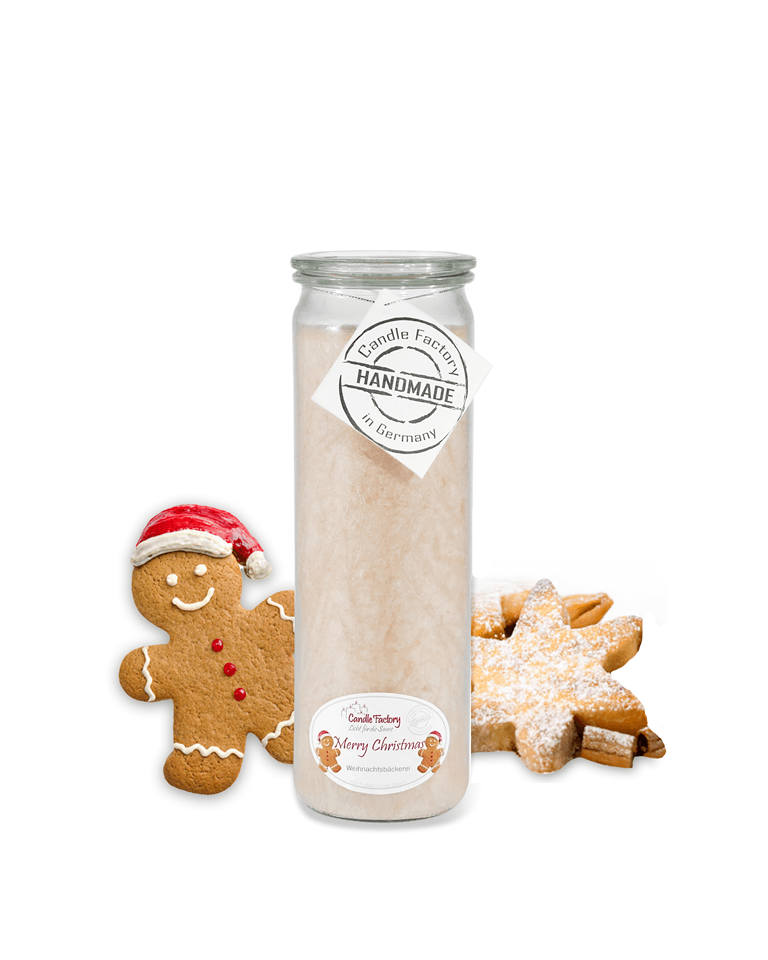 Merry Christmas - Big Jumbo Duftkerze im Glas von Candle Factory