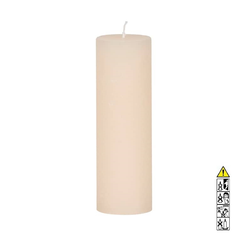 Stumpenkerze rustica 210 x 66 mm Elfenbein