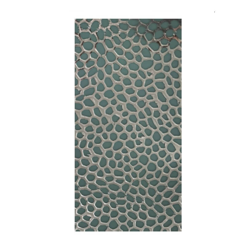 Verzierwachsplatten "2.9-33-56-07 geprägt" silber auf smaragd