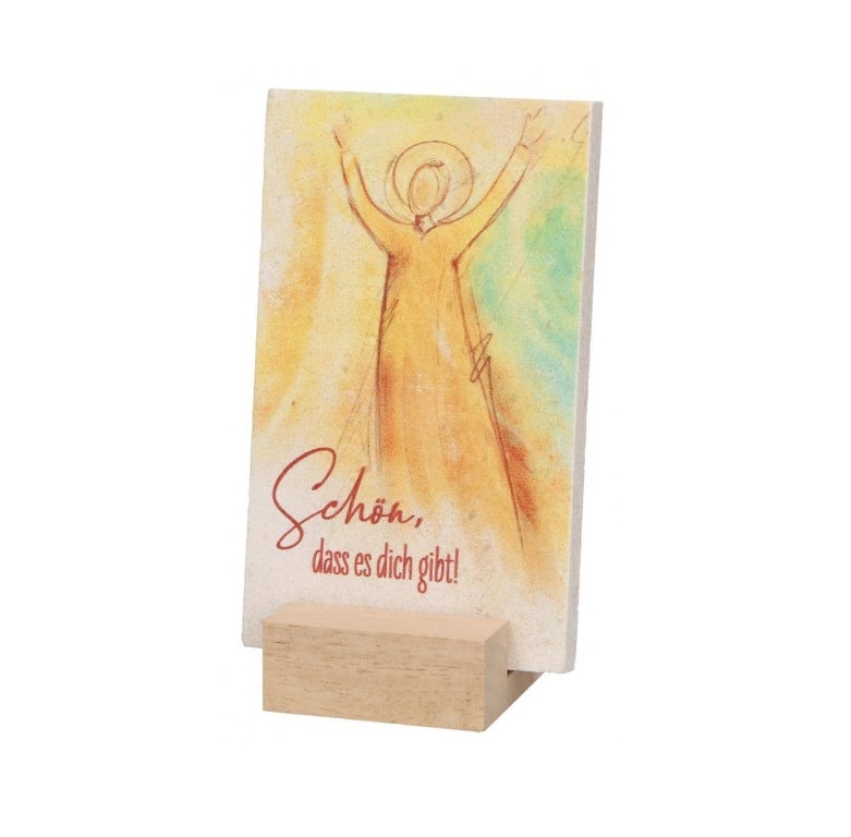 Natursteintafel - Schön, dass es dich gibt 10 x 6 cm Natursteintafel - Schön, dass es dich gibt 10 x 6 cm