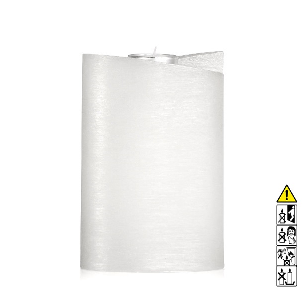 Kerzenrohling Ellipse 2-flügige abgeschrägt Perlmutt Teelichteinsatz Mit hochwertigen Kerzenrohling Ellipse 2-flügige abgeschrägt 180 x 160 x 65 mm Perlmutt Teelichteinsatz bastelt
