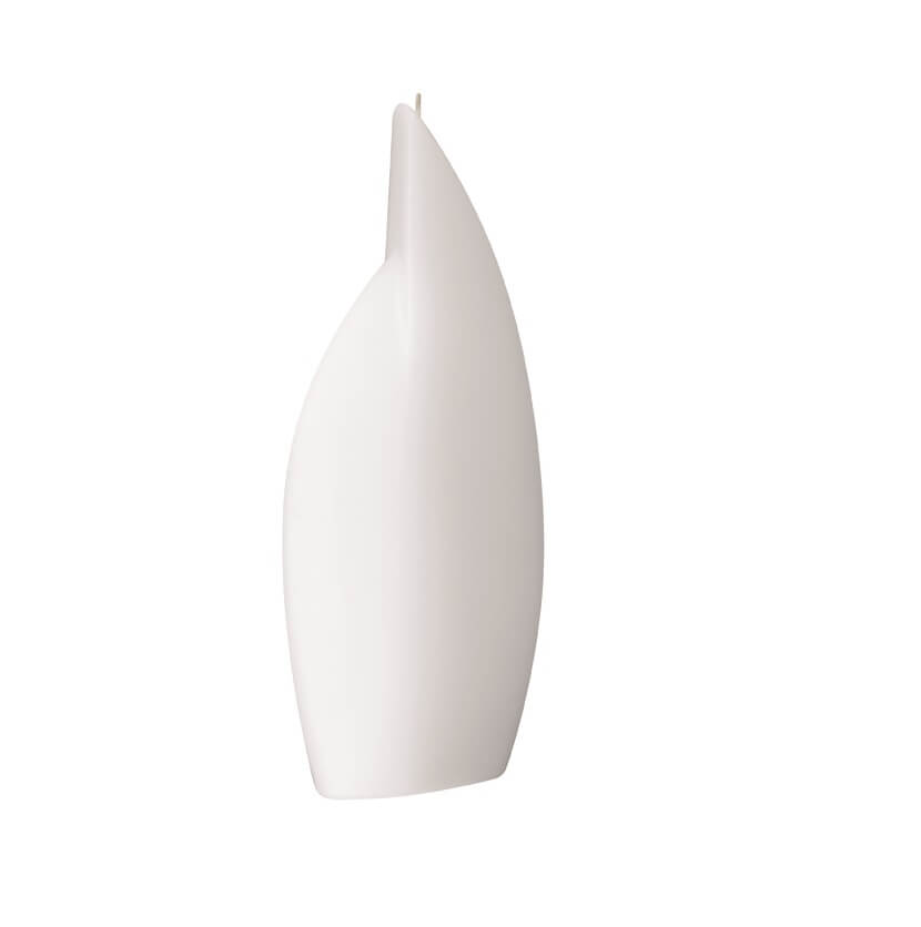 Mit hochwertigen Kerzenrohling Flamme groß 295 x 125 x 40 mm getaucht weiß bastelt macht Freude.
