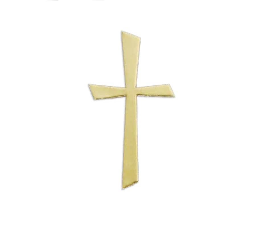 Verzierornament Verzierwachs Kreuz gold 150 x 57 mm Verzierornament Verzierwachs online bestellen Kreuz gold 150 x 57 mm