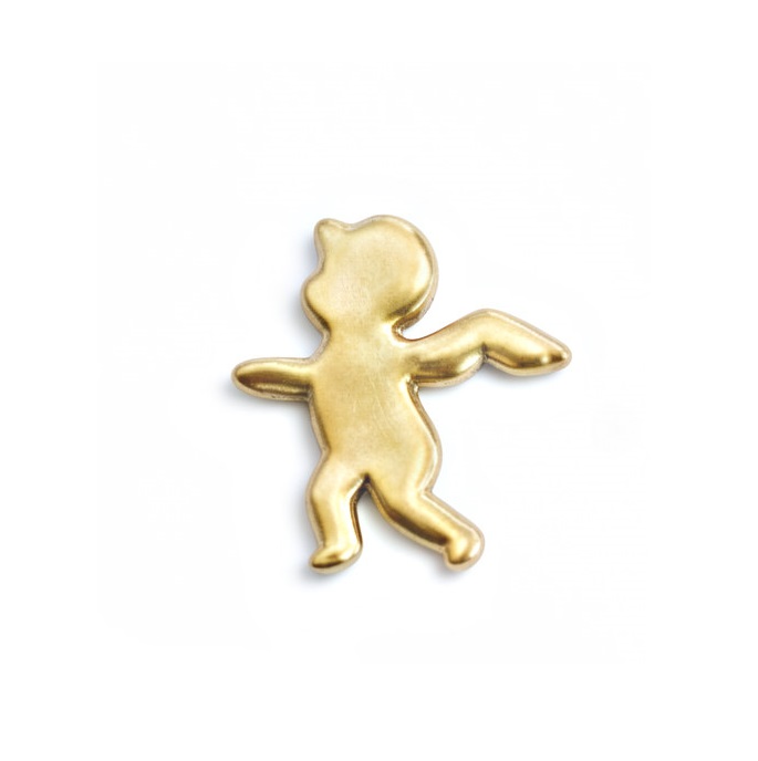 Verzierornamente Engel in Gold 22 x 23 mm