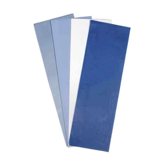 Wachsmotive, Verzierwachsplatten 4er Sortiment (blau Töne) 20 x 6,5 cm Basteln mit Wachsmotive, Verzierwachs und Verzierwachsplatten 4er Sortiment (blau Töne) 20 x 6,5 cm