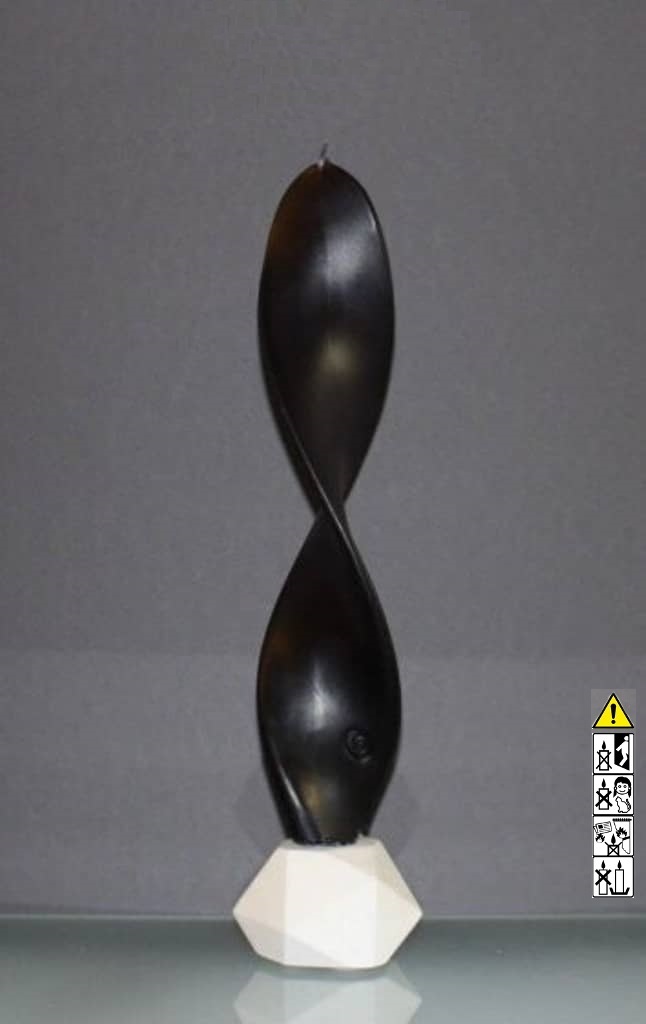 Engelskerzen 8 x 32 cm in der Farbe schwarz - schwarz mit Geschenkverpackung Engelskerzen 8 x 32 cm in der Farbe schwarz - schwarz mit Geschenkverpackung