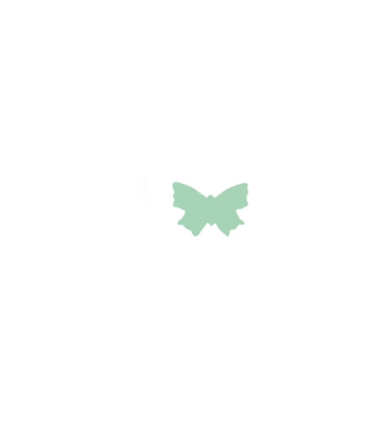 Verzierornament Schmetterling groß ca. 20 x 13 mm Farbe: pastell - grün Verzierornament Schmetterling groß ca. 20 x 13 mm Farbe: pastell - grün