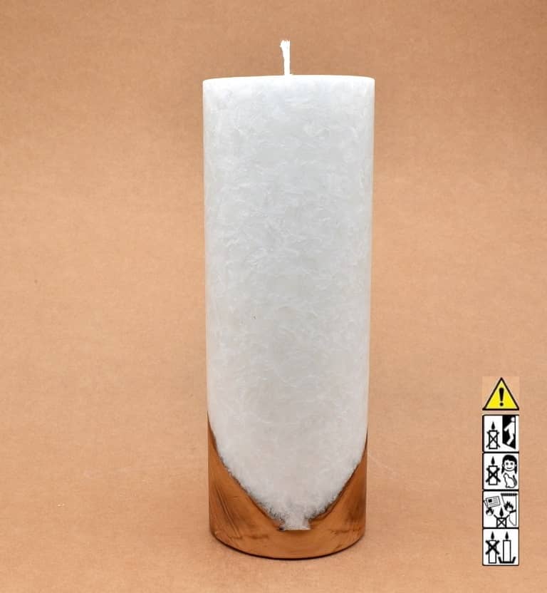 Hochzeitskerze, Kerze mit Holzeinsatz, Teelicht rund, Stearin, im Kerzen online Shop für Hochzeiten bestellen, günstig kaufen.