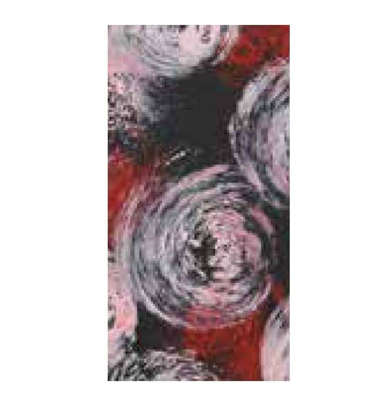 Verzierwachsplatten "2.11-2005 handbemalt" schwarz / rot / rosa Verzierwachsplatten "2.11-2005 handbemalt" schwarz / rot / rosa
