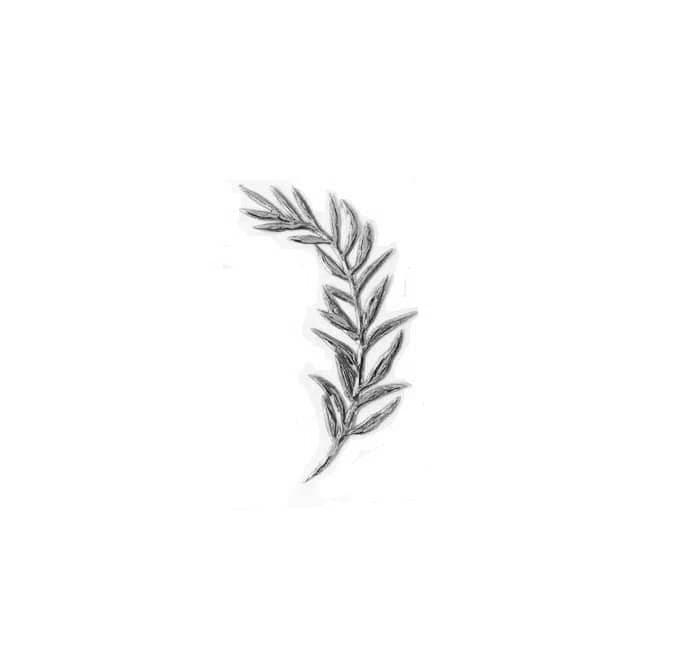 Verzierornament Verzierwachs "Blätterzweig" 100 x 35 mm silber (1 Stück) Verzierornament Verzierwachs online bestellen "Blätterzweig" 100 x 35 mm silber (1 Stück)