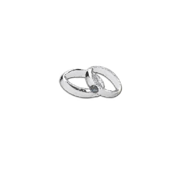 Verzierornament Verzierwachs Ehering mit Stein Silber 35 x 18 mm Verzierornament Verzierwachs online bestellen Ehering mit Stein Silber 35 x 18 mm