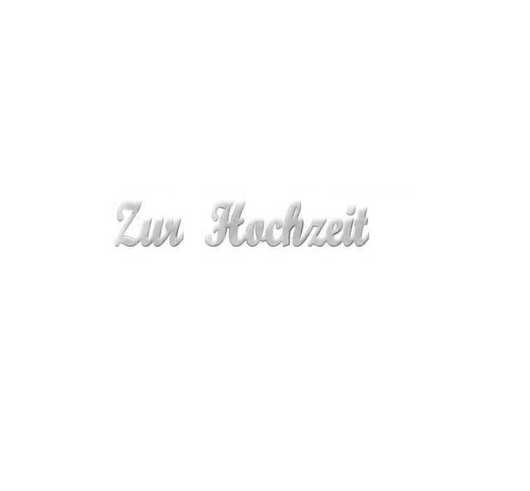 Verzierornament Verzierwachs Schriftzug Zur Hochzeit Silber 9 mm Verzierornament Verzierwachs online bestellen Schriftzug Zur Hochzeit Silber 9 mm