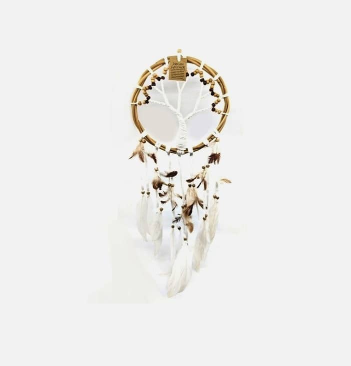 Traumfänger Baum Ø = 21 cm handgeknüpft mit Federn Traumfänger Baum Ø = 21 cm handgeknüpft mit Federn