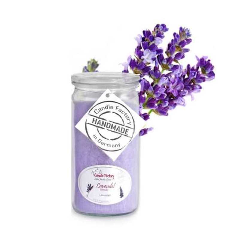 Hochwertige Duftkerze von Candle Factory Lavendel Mini Jumbo im Glas g?nstig in Kerzen Online Shop kaufen. Duftkerzen im Glas. Geschenkidee Lavendel Mini Jumbo im Glas