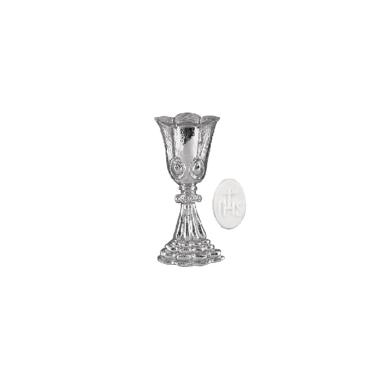 Verzierornament Verzierwachs Kelch silber 60 mm Verzierornament Verzierwachs online bestellen Kelch silber 60 mm
