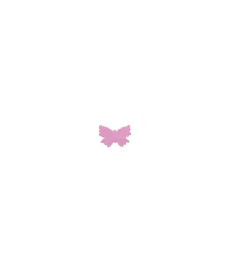 Verzierornament Schmetterling klein ca. 13 x 8 mm Farbe: rosa