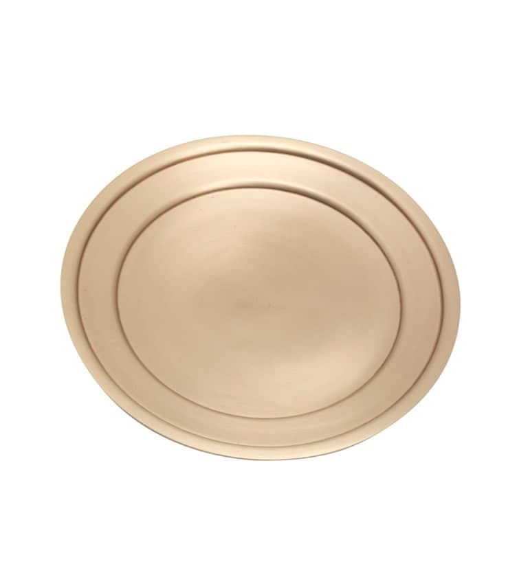 Kerzenteller / Kerzenhalter Ø Innen = 7,5 cm goldoptik matt Kerzenteller / Kerzenhalter Ø Innen = 7,5 cm goldoptik matt