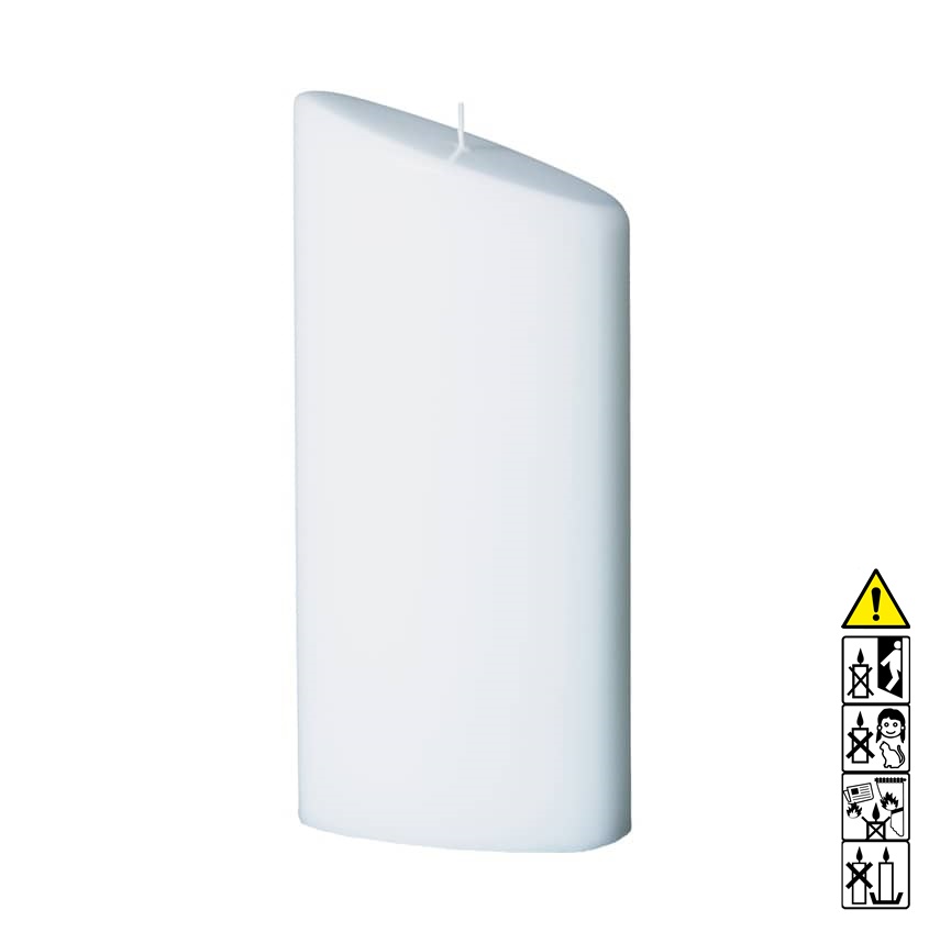 Kerzenrohling Ellipse abgeschrägt 240 x 65 x 45 mm nicht getaucht weiß Mit hochwertigen Kerzenrohling Ellipse abgeschrägt 240 x 65 x 45 mm nicht getaucht weiß bastelt macht Freude.