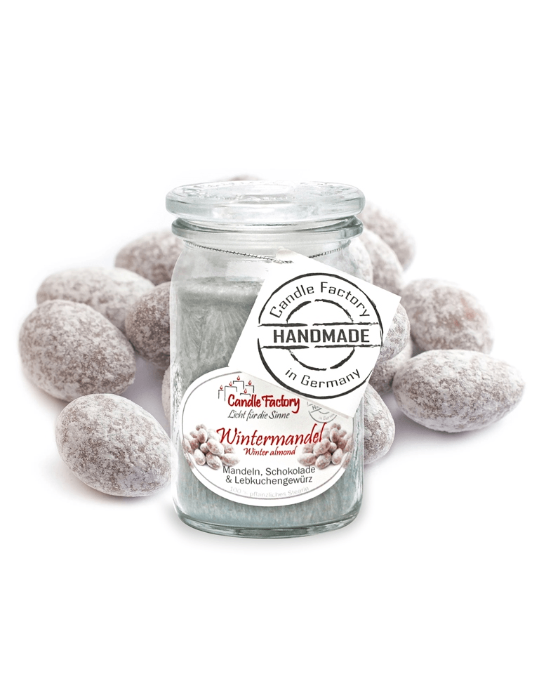 Wintermandel - Baby Jumbo Duftkerze im Glas von Candle Factory