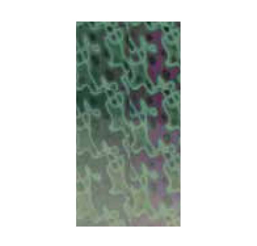 Verzierwachsplatten "2.6-978-68 holografisch" tannengrün Verzierwachsplatten "2.6-978-68 holografisch" tannengrün