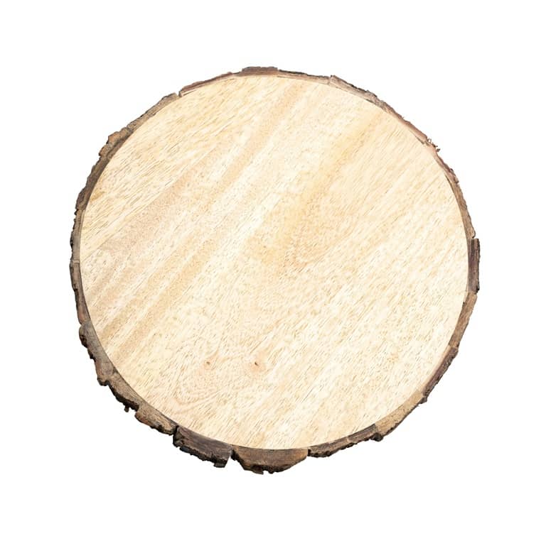 Kerzenteller / Kerzenhalter aus Holz mit Rinde Innen = 21 cm Kerzenteller / Kerzenhalter aus Holz mit Rinde Innen = 21 cm