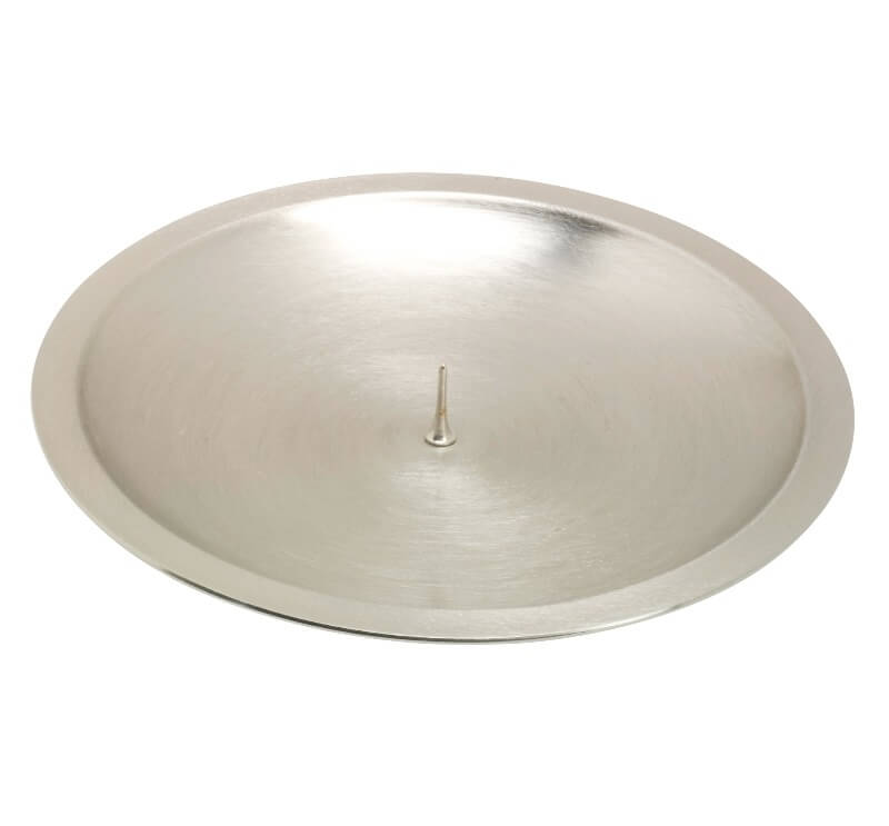Kerzenteller / Kerzenhalter Ø Innen = 13 cm silberoptik matt mit Dorn Kerzenteller oder Kerzenhalter kaufen für Ø Innen = 13 cm silberoptik matt mit Dorn optimal.