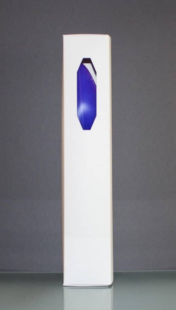 Engelskerzen 8 x 32 cm in der Farbe blau - lila mit Geschenkverpackung